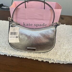 Kate Spade Shimmering Silver Shoulder Bag